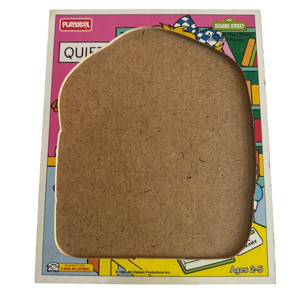 Playskool Sesame Street A Day at the Library Zoe Wooden Puzzle 1994 Ages 2-5 - Picture 3 of 7